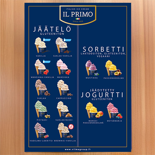 Ill Primo jäätelöt ja sorbetit.